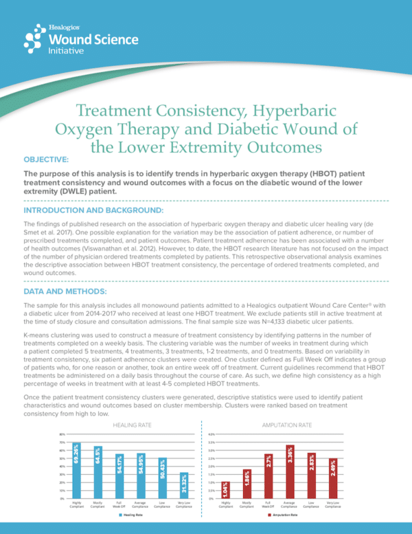 Download Treatment Consistency, Hyperbaric Oxygen Therapy and Diabetic Wound of the Lower Extremity Outcomes