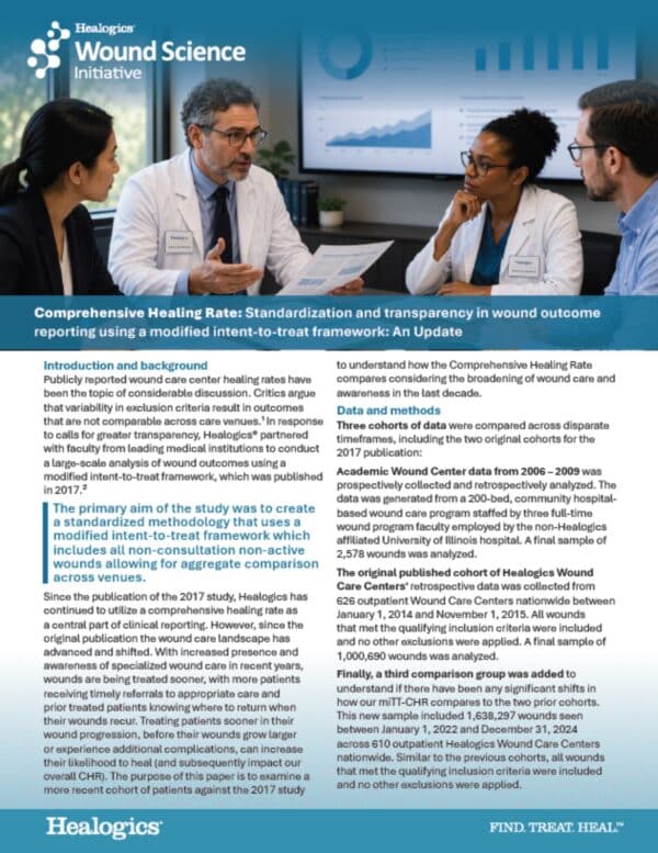 Download Comprehensive Healing Rate: Standardization and transparency in wound outcome reporting using a modified intent-to-treat framework