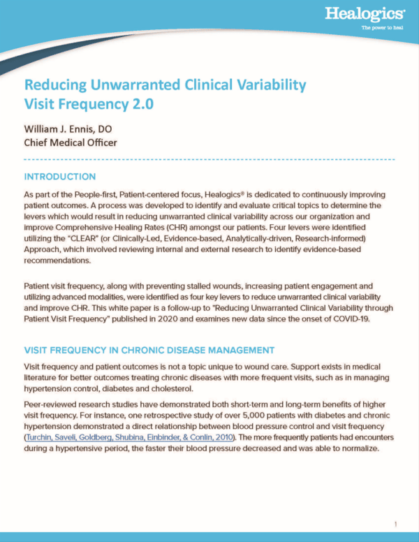 Reducing Unwarranted Clinical Variability Visit Frequency 2.0